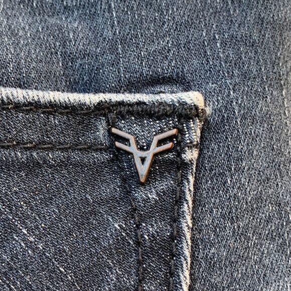 Vigoss Jagger Skinny Jeans Black Distressed Women’s Sz 28 x 27 Medium Wash - Picture 10 of 12